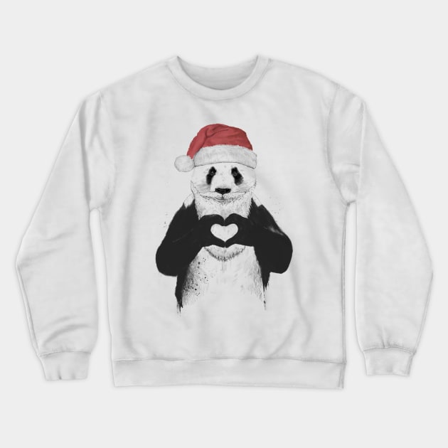 Santa Panda Crewneck Sweatshirt by soltib